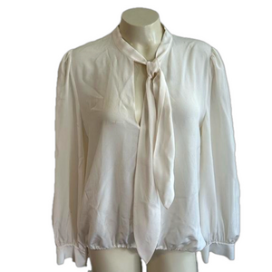 Dorothee Schumacher Silk front bow Beige Cream Sz 3 Medium